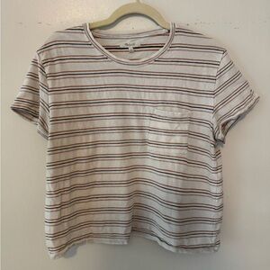 Madewell Boxy Cropped Striped Tee